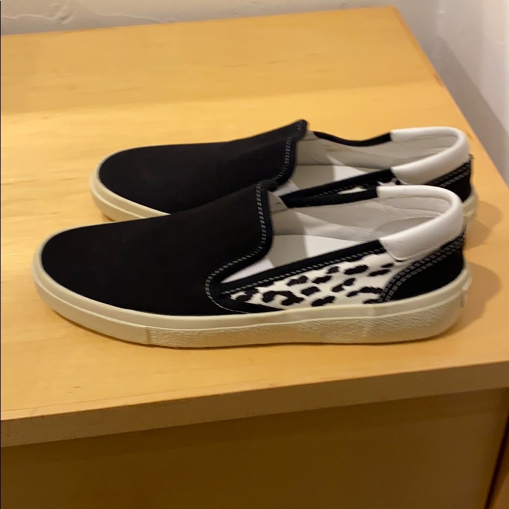 Saint Laurent Paris canvas slip on sneaker